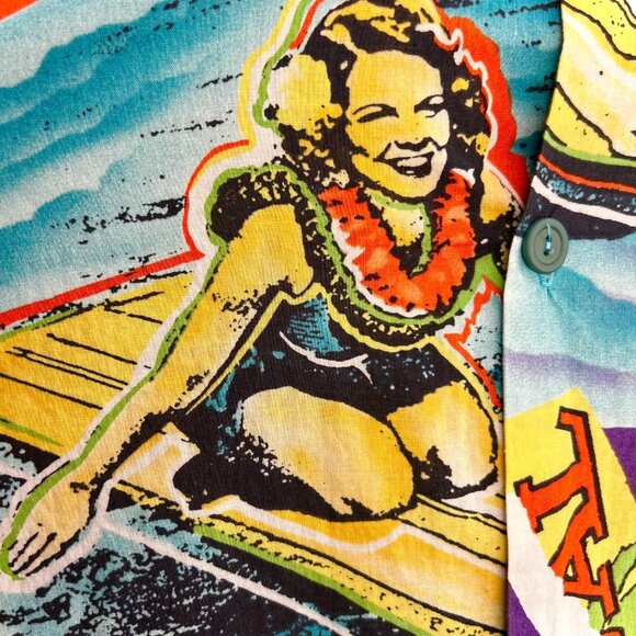 Vintage Jams World Mid-Pacific Carnival Aloha Shirt - Picture 5 of 6